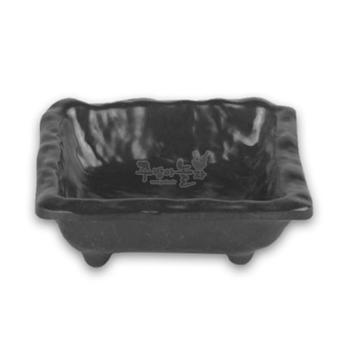 강화(흑) 업소용멜라민그릇 사각초장 (DS-7569)