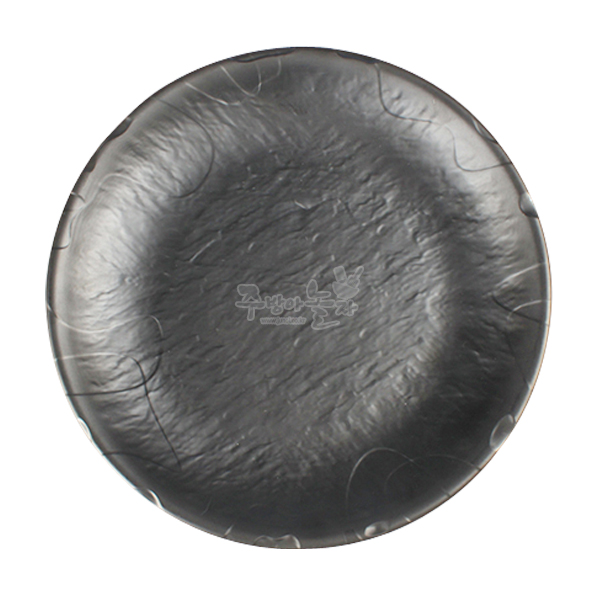 퓨전토기 업소용 멜라민그릇 돌무늬도자기 원형접시 10인치 (DS-7313)