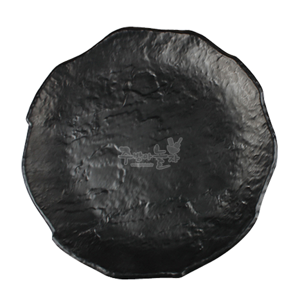 퓨전토기 업소용 멜라민그릇 돌무늬원형접시 13인치 (DS-6794)
