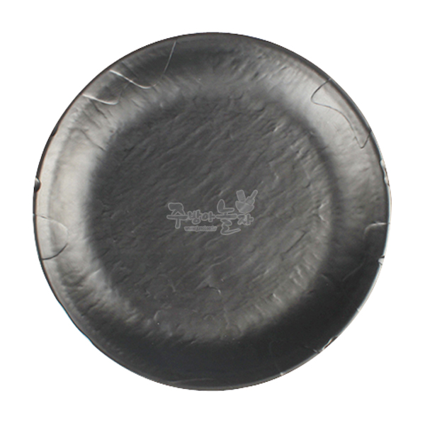 퓨전토기 업소용 멜라민그릇 옥돌무늬원형접시 10인치 (DS-7302)