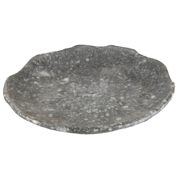 업소용 멜라민 대형그릇 그레이마블 돌무늬원형접시 14인치 (DS-6795)